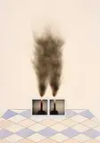 Joseph Iain Wilson Baxter&, Still Life with Burn #3/25, mixed media with lithograph on paper
