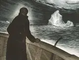 Captain Llew Kean, Passing #42/50 by David Blackwood, 1979, colour etching on paper, sold Jan 2001
