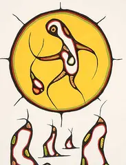 Goyce Kakegamic, Boy In The Moon #8/46, 1979, colour silkscreen on paper