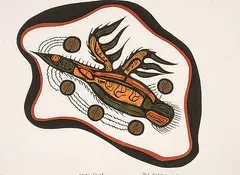 Joshim Kakegamic, Loon's Flight #70/70, 1976, colour silkscreen on paper