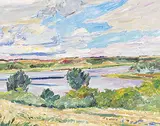 Dorothy Knowles, Heading North, 1984, oil on canvas