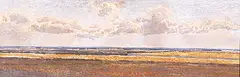 Michael Matthews, Flat Panorama, The Prairie, 1982, acrylic on canvas