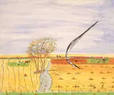 William C. McCargar, Untitled - Prairie Harvest, mixed media on paper