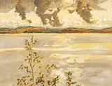 Robert F.M. McInnis, Dog Clouds and Sun, Sylvan Lake