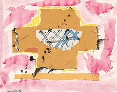 John Meredith, Untitled, 1980, mixed media and collage on paper