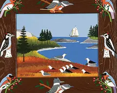 Joe Norris, The Cove, 1981, enamel on plywood