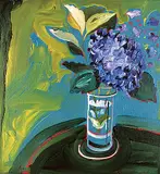 Leslie Donald Poole, Hydrangea Flight, 1980, acrylic on canvas