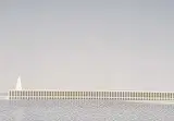 John Christopher Pratt, Breakwater #12/55, 1976, colour silkscreen on paper