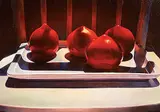 Mary Frances West Pratt, Untitled - Plum Tomatoes, 1982, oil on particle board