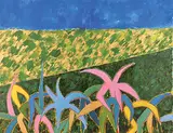 Lupe Rodriguez, Vista De Oro, 1981, acrylic on canvas