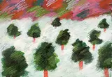 Lupe Rodriguez, Untitled - Andros, 1982, mixed media on paper