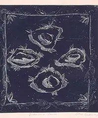 Tony Scherman, Exchanging Glances #3/10, 1982, etching on paper