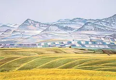 Janice Joy Serr, #19 Sky Over Blue Hills, 1981, pastel on paper