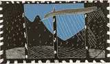 Arnold Shives, Harbour View #34/39, 1981, colour linoblock on paper