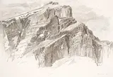 Gordon A. Smith, Rockies #4, 1976, graphite on paper