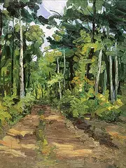 Armand Tatossian, La Foret, oil on canvas