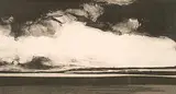 Takao Tanabe, Prairie Hill With Cloud #20/75, 1980, lithograph on paper