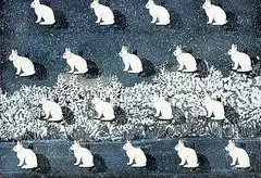 David Thauberger, Varying Hares, 1979, acrylic on paper