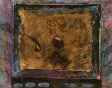 Nancy Tice, Barking Dogs, mixed media on paper