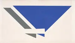Serge Tousignant, Circuit Double #6/40, 1967, colour silkscreen collage on cutout paper