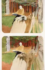 James Sidney Harold Willer, Untitled - Plaskett In and Out of Focus, 1981, watercolour on paper