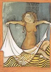 Rodo Graciela Boulanger, Untitled - Virgo [from Zodiac Suite] #108/200, colour lithograph on paper