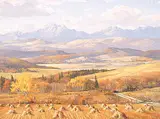 Duncan MacKinnon Crockford, The Rockies from Near Longview, Alta., 1974, oil on canvas