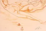 Untitled - Nude #52/120 by Salvador Dalí, 1970, lithograph on paper, sold Nov 2000