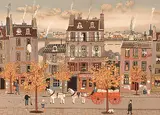 Michel Delacroix, Untitled - Paris Street Scene with Delivery Wagon #114/150, colour lithograph on paper