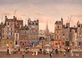 Michel Delacroix, Untitled - Paris Market #LXXXIV/CL, colour lithograph on paper