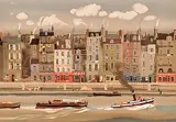 Michel Delacroix, Untitled - Paris River Scene #20/150, colour lithograph on paper