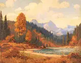 Roland Gissing, Autumn, Ghost River
