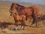 Jack Elmo King, Untitled - Mare and Colt