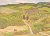 Foothills Road, Spring '79 by Illingworth Kerr, 1979, oil on canvas, sold Nov 2000