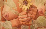 Ernest Friedrich Lindner, Holding a Sunflower