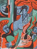 André Masson, Untitled - Quatre Dames 1900 #HC XXI/XXV