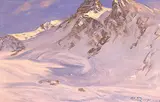 Otto Pilny, Untitled - Spring in the Alps, 1930, oil on canvas