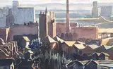 Untitled - East Calgary by Margaret Shelton, 1941, watercolour on paper, sold Nov 2000