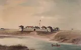 Lionel MacDonald Stephenson, Fort Garry, 1869, oil on paper board
