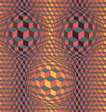 Victor Vasarely, Untitled - Three Circular Shapes #61/75, 1982, colour silkscreen on paper