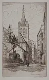 L'Eglise St. Severin, Paris #12/100 by Caroline Armington, 1926, etching on paper, sold Nov 2000