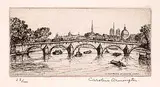 Caroline Armington, Le Pont Royal et la Cite, Paris #22/100
