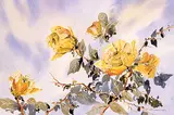Errol Brimacombe, Untitled - Yellow Tea Roses
