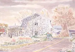 Pierre Brosseau, Untitled - La Promenade, watercolour on paper