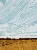 John Brunsdon, Stradbroke Church [England] #108/225, colour etching on paper