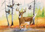 Edward Cobiness, Untitled - Surprised Deer