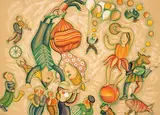 Françoise Deberdt, La Parade des Etoiles #22/200, 1979, colour lithograph on paper