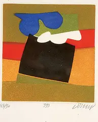 Bertrand Dorny, 393 #43/50, colour etching on paper