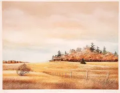 Darrell Duchene, Un Matin De Septembre #109/125, 1995, colour etching on paper