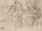 Roy Charles Gamble, Untitled - Induction Physical, World War I, graphite on paper